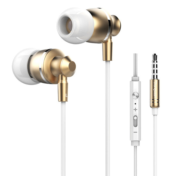 Metallic Earbuds with Mic