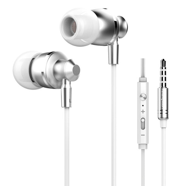 Metallic Earbuds with Mic